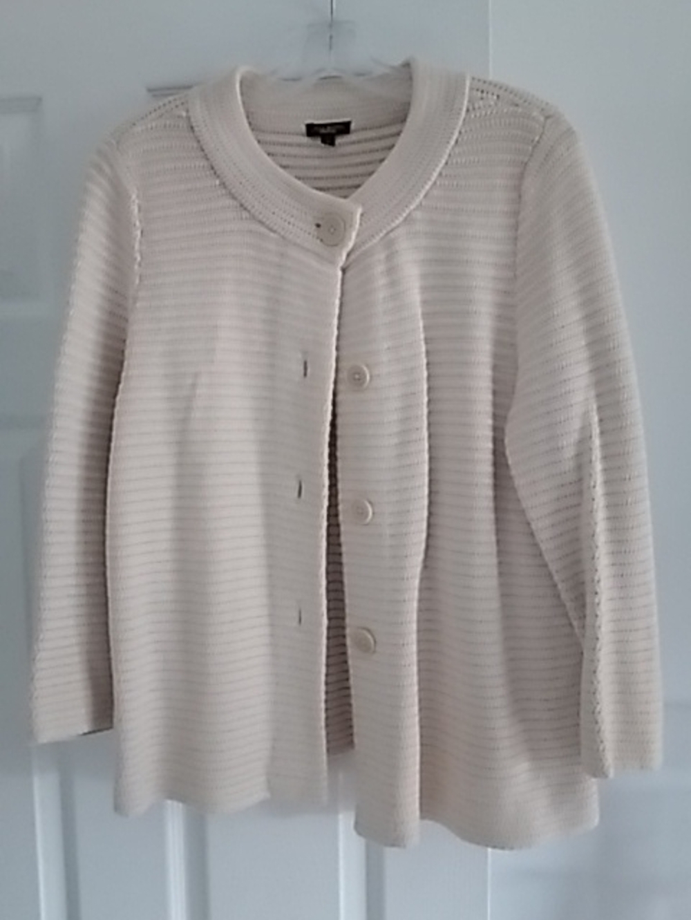 Talbots Cream Cardigan